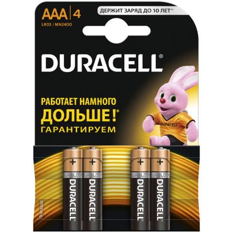 Батарейка LR03 (ААА) Duracell 4 шт. BL4 Basic 40538634/5014462