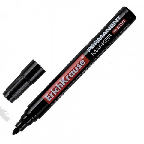 Маркер перман. EK 2мм P200 черный 