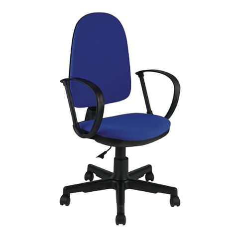 Кресло оператора Helmi HL-M30 Престиж ткань синяя/черная 342086
