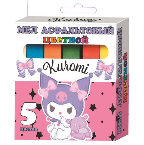 Мел цветной 5 цв. Centrum JUMBO Kuromi для асфальта 72024 Мел цветной 5 цв. Centrum JUMBO Kuromi для асфальта 72024