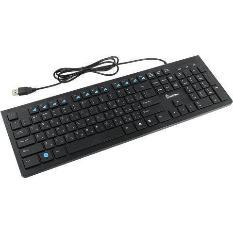 Клавиатура Smartbuy Slim 206 USB мультимедийная черный Клавиатура Smartbuy Slim 206 USB мультимедийная черный