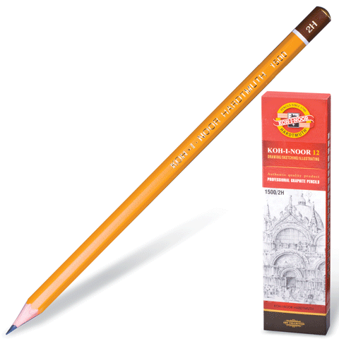 Карандаш ч/гр. KOH-I-NOOR 1500 2Н Карандаш ч/гр. KOH-I-NOOR 1500 2Н