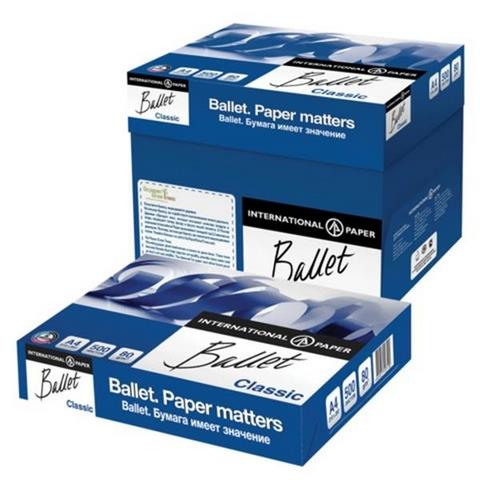 Бумага ксер. А4 BALLET Сlassic (пл.80 бел.96/CIE 153) Класс В/500л.