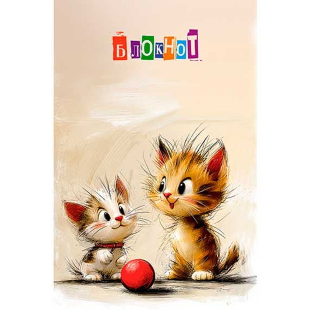 Блокнот А6 16 л. Котята С1059-107 Блокнот А6 16 л. Котята С1059-107
