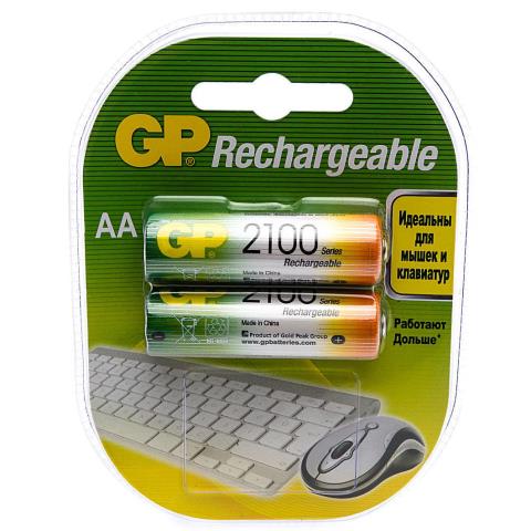 Аккумулятор НR06 GP 2 шт. 2100mAh 210AAHC-UC2 08469 Аккумулятор НR06 GP 2 шт. 2100mAh 210AAHC-UC2 08469