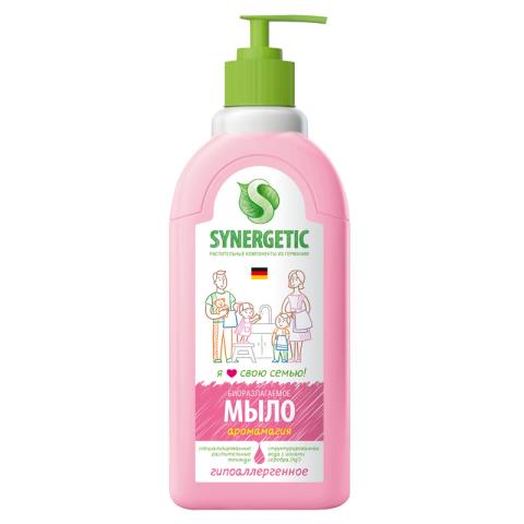 Мыло жидкое 500 мл. Synergetic Аромагия с дозат.105057