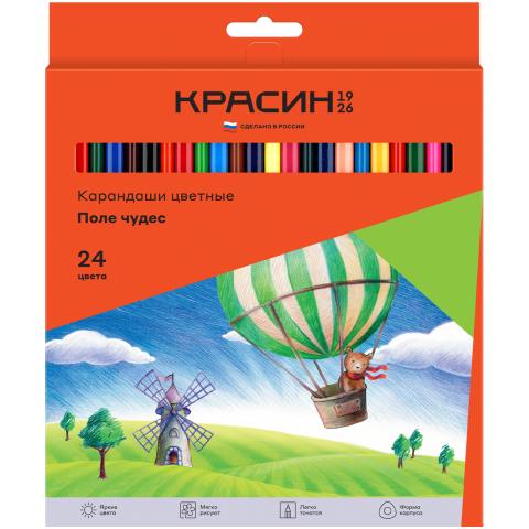 Карандаши цв. 24 цв. Красин Поле чудес КР-240400 Карандаши цв. 24 цв. Красин Поле чудес КР-240400