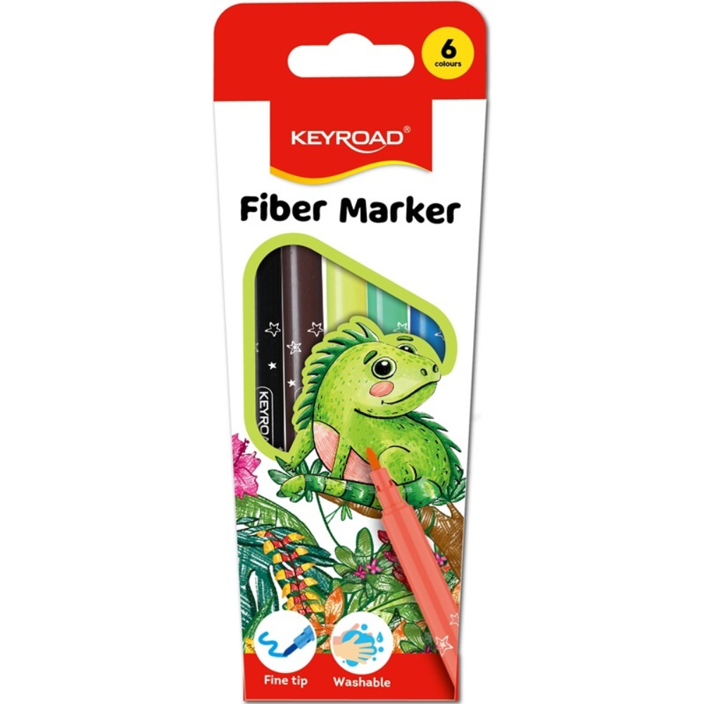 Фломастер 6 цв. KEYROAD KR971588
