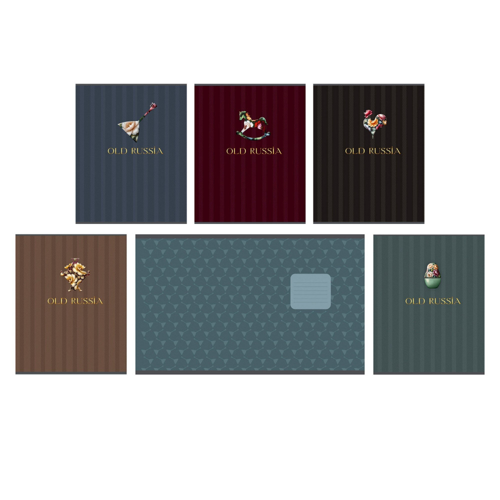 Тетрадь 48 л. (клетка) К-Э OLD RUSSIA ТКМФ489795