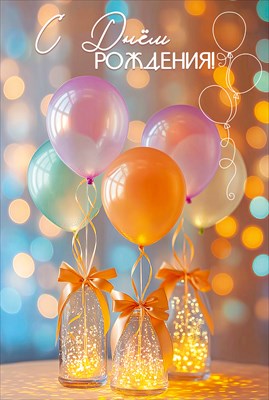 50001912 Открытка С Днем рождения! 