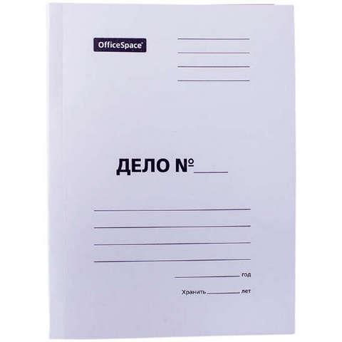 Скоросшиватель "Дело", немелов. 280 гр белый пробитый 225338 Скоросшиватель "Дело", немелов. 280 гр белый пробитый 225338