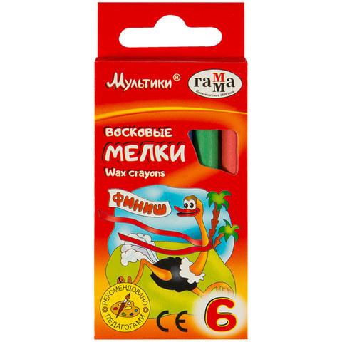 Карандаши восковые 6 цв. Гамма Мультики 2131018_01_28 Карандаши восковые 6 цв. Гамма Мультики 2131018_01_28