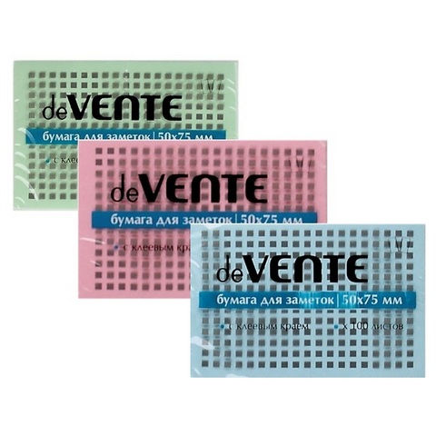 Стикеры 51х76 мм 100л. deVENTE 2010308 желтая Стикеры 51х76 мм 100л. deVENTE 2010308 желтая