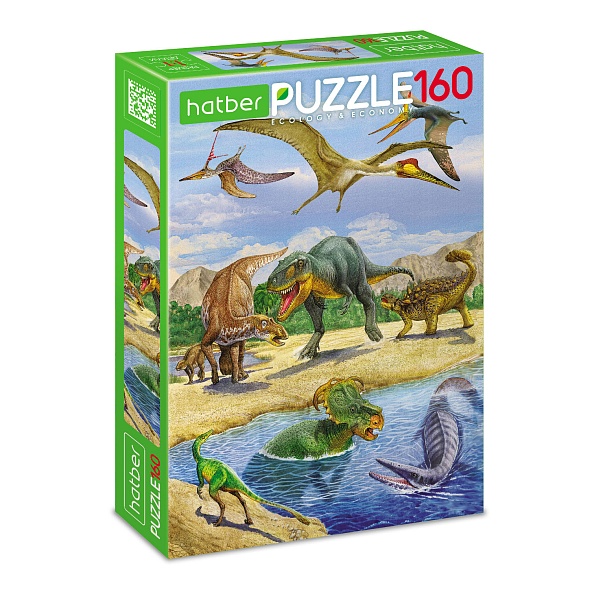Пазлы 160 эл. Эра динозавров 160ПЗ4_19521
