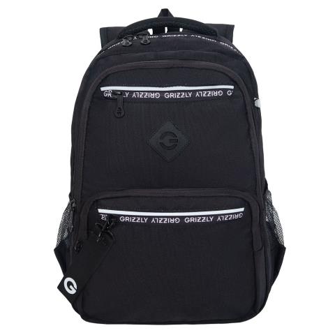 Рюкзак школьный Grizzly RB-454-1 /1 черный-белый Рюкзак школьный Grizzly RB-454-1 /1 черный-белый
