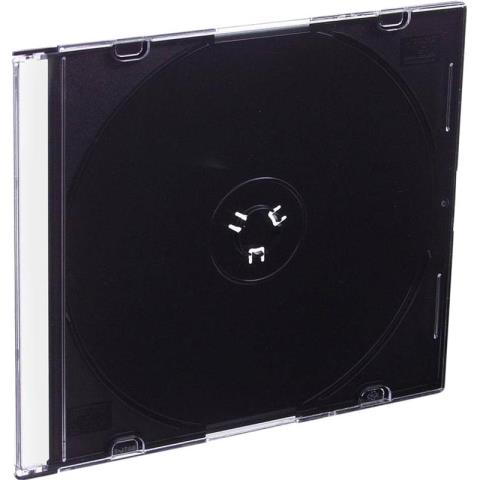 Бокс для 1 CD/DVD пластиковый Slim Case черный 1644088