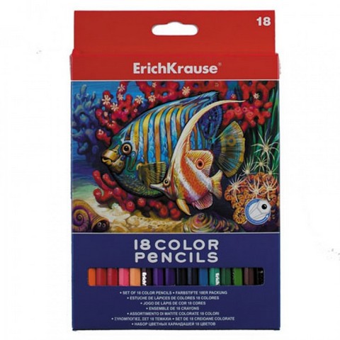 Карандаши цв. 18 цв. ErichKrause 32879 Карандаши цв. 18 цв. ErichKrause 32879