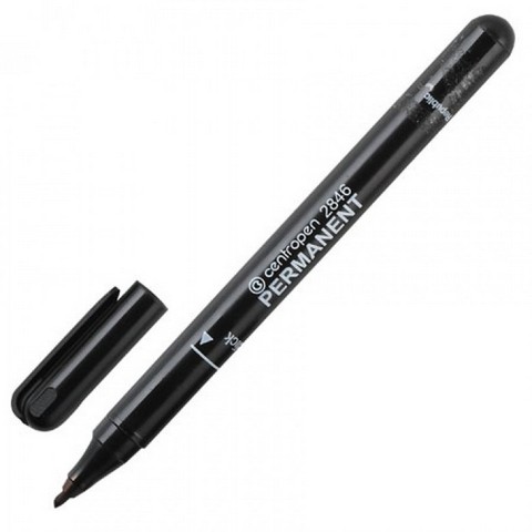 Маркер по стеклу, пластику centropen (черный) 2846