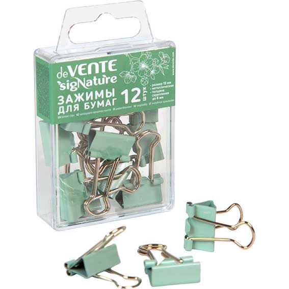 Зажим канц. 19 мм deVENTE sigNATURE оливковый 4131504