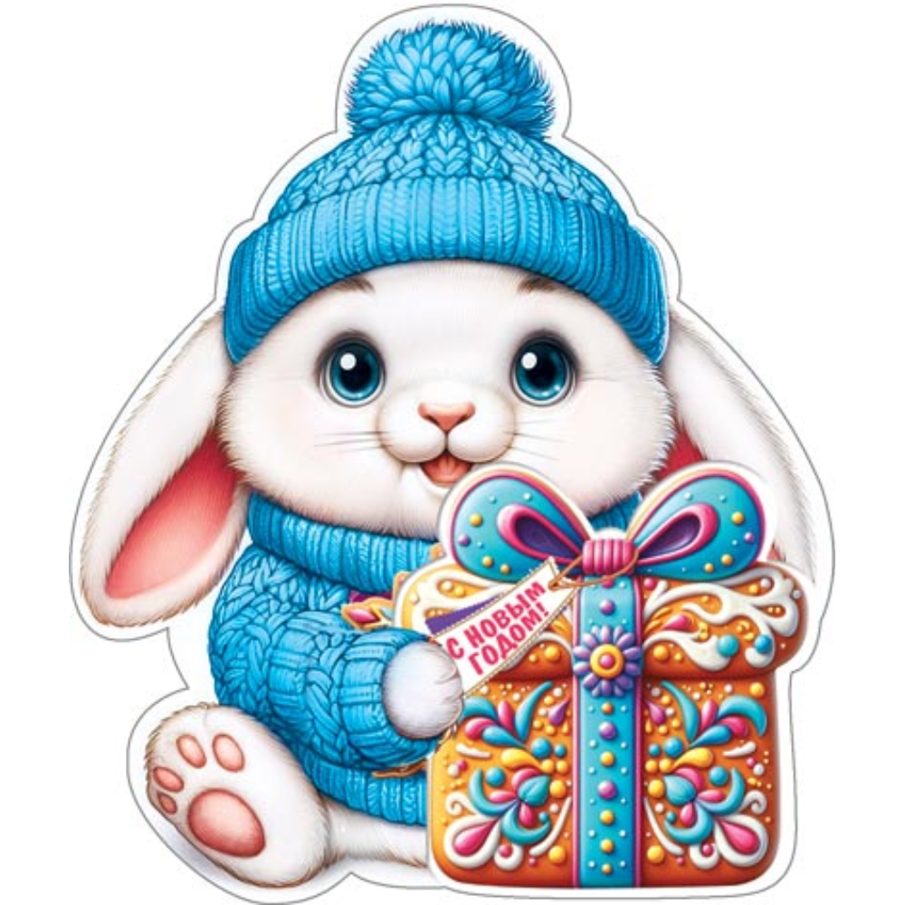 2-54-5190А С Новым Годом! текст 207х136мм 2-54-5190А С Новым Годом! текст 207х136мм
