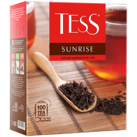 Чай Tess Sunrise черный 100 пакет. 0918-09