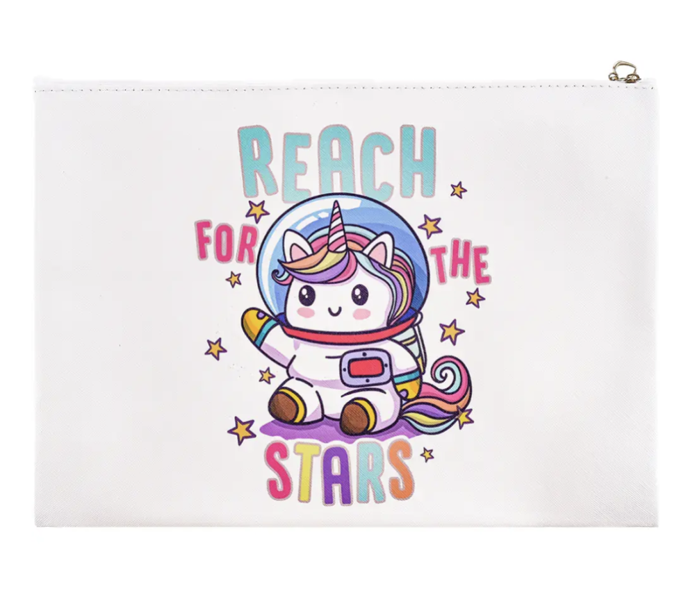 Папка - конверт А4 на молнии Mazari М-9663 Sweet unicorn