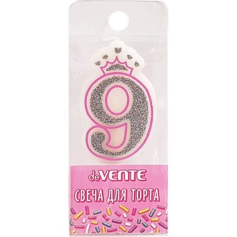 Свеча-цифра deVENTE 9060909 Розовая принцесса "9" Свеча-цифра deVENTE 9060909 Розовая принцесса "9"
