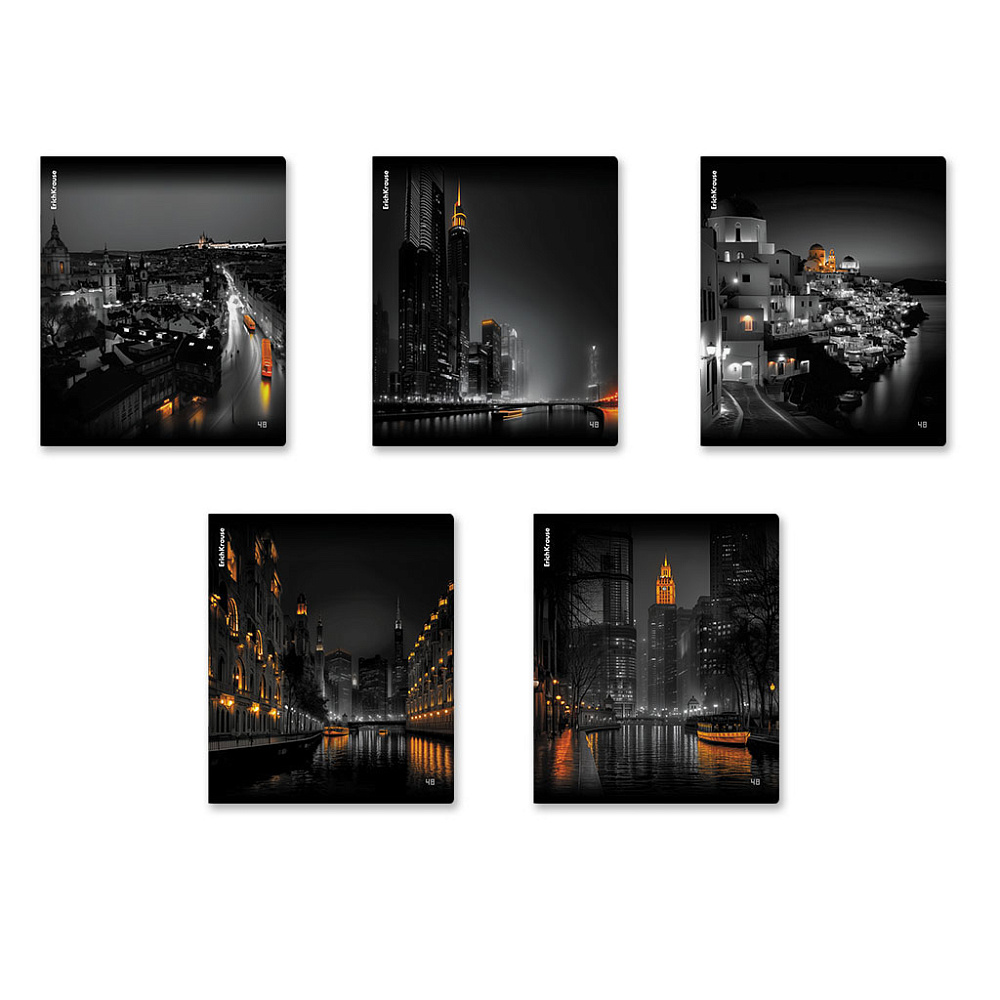 Тетрадь 48 л. (клетка) ErichKrause Urban Lights 63310