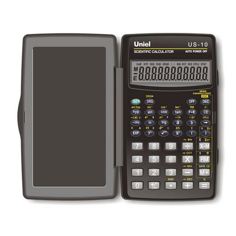 Калькулятор научный UNIEL US-10 56 функций 8 разр. ЕГЭ