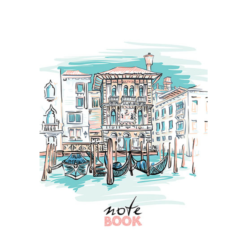 Блокнот А5 80 л. (спираль) С4170-30 Венеция