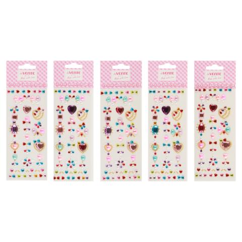 Стразы самоклеящиеся deVENTE 8004021 Сердечки