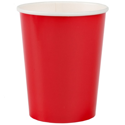 Стакан красный 250мл 6шт 1502-6068