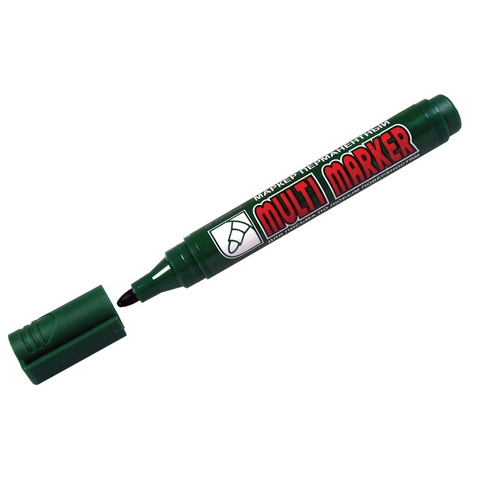 Маркер перман. Multi Marker СРМ-800 3 мм зеленый CROWN