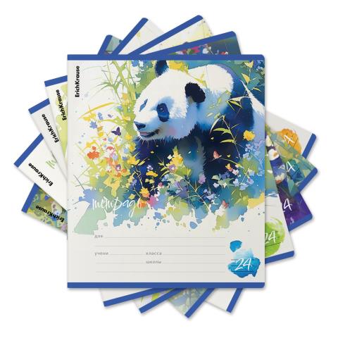 Тетрадь 24 л. (линия) ErichKrause Flower Panda 60575 Тетрадь 24 л. (линия) ErichKrause Flower Panda 60575