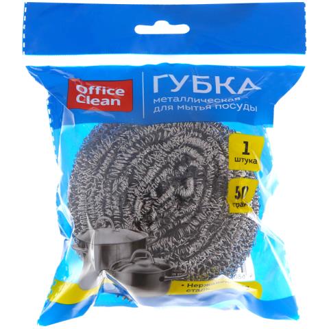 Губка д/посуды OfficeClean большая металлич. спиральная 1 шт. 265290 Губка д/посуды OfficeClean большая металлич. спиральная 1 шт. 265290