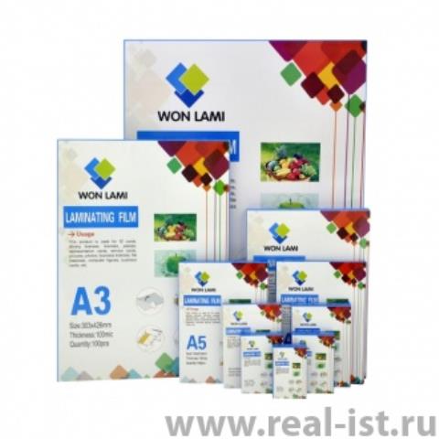 Пленка д/ламинир. А4 80 мкм, 100 шт 7672