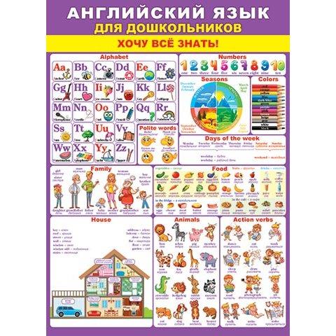 Плакат 0-02-512А Обучайка Русский язык Продвинутый уровень