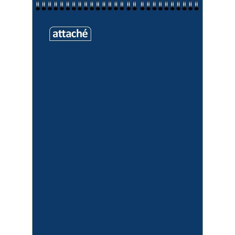 Блокнот 60 л. А6 (спираль) Attache синий 650135