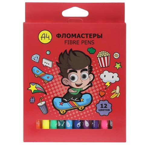 Фломастер 12 цв. Хатбер Влад А4 FP_087481 Фломастер 12 цв. Хатбер Влад А4 FP_087481