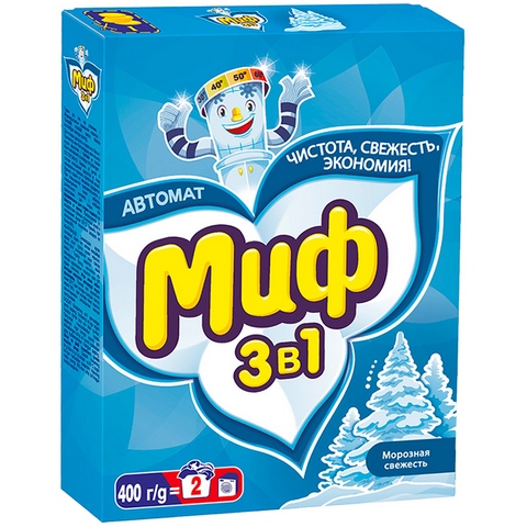Стир. порошок 400 гр. МИФ Морозная свежесть автомат 153748/81728205