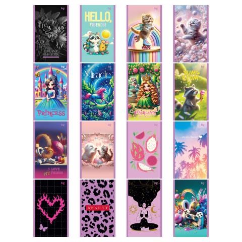 Блокнот А6 24 л. БиДжи МИКС Девочки Б6ск24 11878