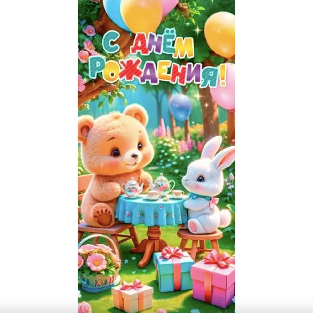 075.022 Конверт для денег С днем рождения!