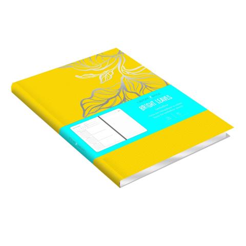 Ежедневник А5 К-Э Bright leaves желтый ЕИКФБЛ52013601 Ежедневник А5 К-Э Bright leaves желтый ЕИКФБЛ52013601