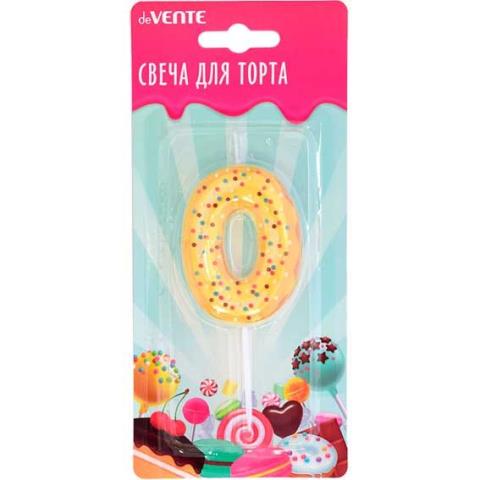 Свеча-цифра deVENTE 9060300 Donut "0"