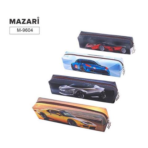 Пенал Mazari Суперкары М-9604 прямоугольный на молнии Пенал Mazari Суперкары М-9604 прямоугольный на молнии