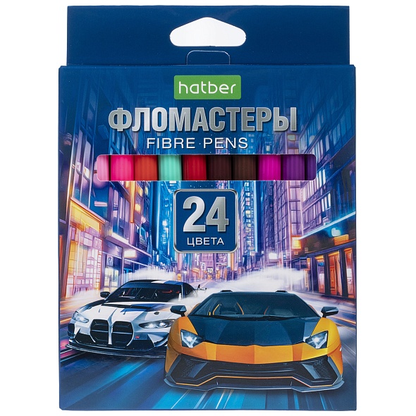 Фломастер 24 цв. Hatber Дрифт FP_089909