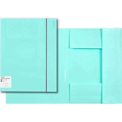 Папка на резинках deVENTE 3070801 Pastel бирюза