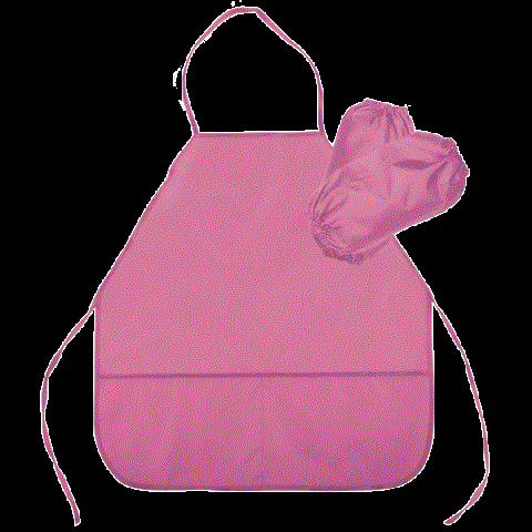 Накидка для труда deVENTE 7042001 розовый М с нарукавниками