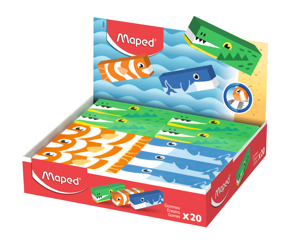 Ластик MAPED TRENDY KIDS ANIMALS морские обитатели 123401