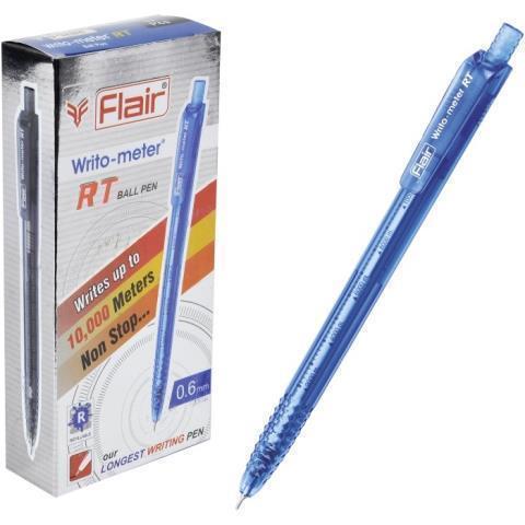 Ручка шариковая Flair Writo-Meter 0,6 синяя авт. F-1311